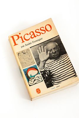 Picasso. כריכה רכה, מ 1969 
413 עמודים, צרפתית, 
11x17 ס"מ