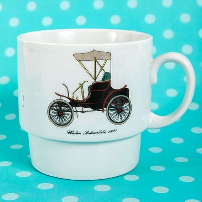 נעמן - ספל מסדרת המכוניות - 1898 Winton Automobile. גובה 8 ס"מ