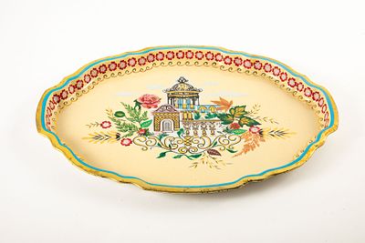 מגש פח אנגלי ESPANA. תוצרת Baret Ware שנות ה-60