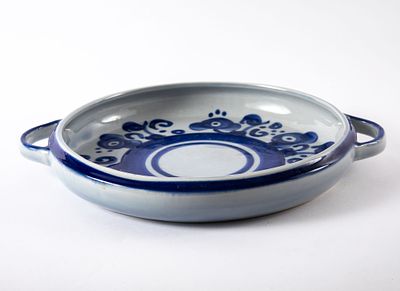 לפיד - תבנית קרמיקה עגולה, דגם ערבסק