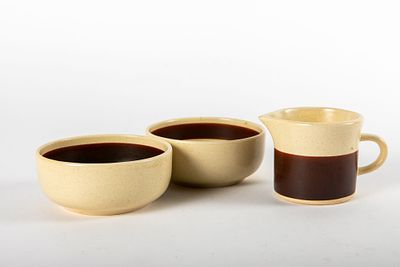 לפיד - 3 כלים מדגם ערבה, . גובה החלבון 7 ס"מ, 
קוטר הקעריות 11 ס"מ