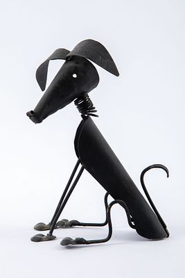 כלב עם ראש קפיצי. גובה 17 ס"מ