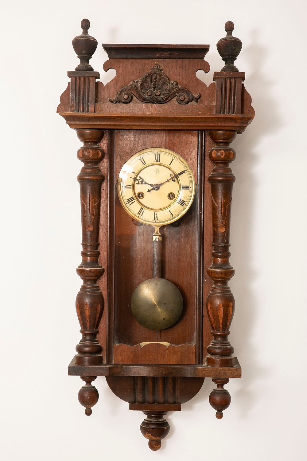 Junghans גרמניה - שעון קיר, אורלוגין עתיק. גובה 70 ס"מ