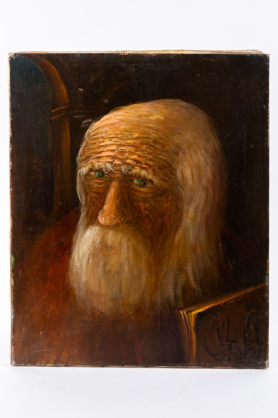 Charles Chenet (France 1899-1978) - הנביא. שמן על קנבס מתוח,
חתום Charl Chenet