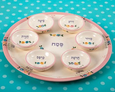רונית פירסט, כלים יפים - צלחת פסח . קוטר 28 ס"מ