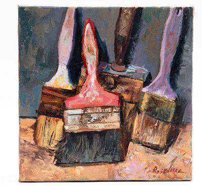 רוברט רוזנברג (נ. 1962) - מברשות. שמן על קנבס מתוח