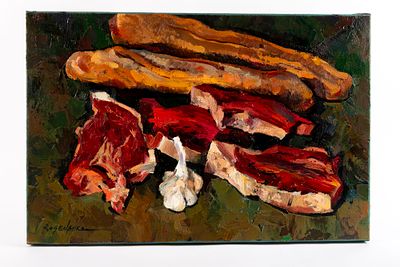 רוברט רוזנברג (נ. 1962) - בשר טרי. שמן על קנבס מתוח