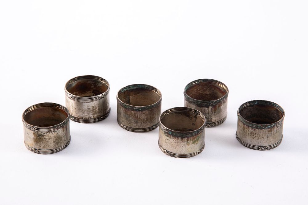 חבקי כסף למפיות. קוטר 3 ס"מ