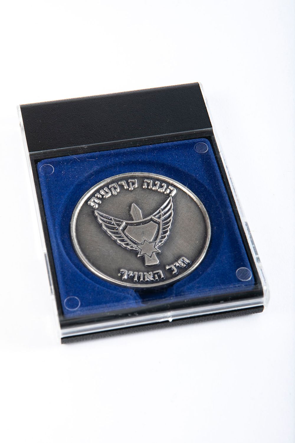 מדליה גדולה - הגנה קרקעית חיל האויר, יוניפייס. קוטר 6 ס"מ