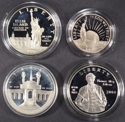 COLLECTORS LOT COMMEMORATIVE. (1) 1984-S OLYMPIC DOLLAR COMM PR COIN, (1) 1986 LIBERTY COMM PR 
