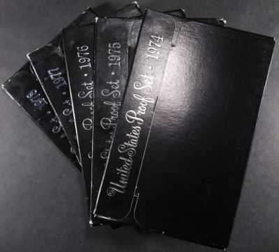 1974-1978 US PROOF SETS. LEADERS IN ON-LINE AUCTIONS ESTIMATE $80 - $120.