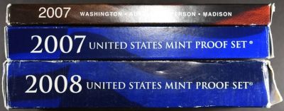 2007 & 2008 US PROOF SETS. CHECK OUT OUR UPCOMING AUCTIONS ESTIMATE $80 - $120.