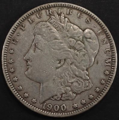 1900-O MICRO "O" MORGAN DOLLAR XF. TOP RATED AUCTION HOUSE ESTIMATE $130 - $150.
