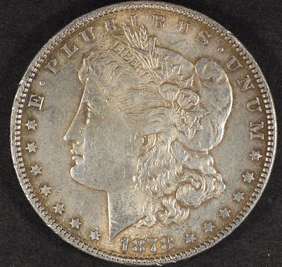 1878 7TF REV 78 MORGAN DOLLAR AU. LEADERS IN ON-LINE AUCTIONS