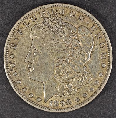 1896-O MORGAN DOLLAR XF. BID WITH SILVER CITY AUCTIONS ESTIMATE $100 - $130.