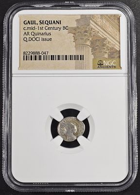 GAUL, SEQUANI, AR QUINARIUS. BID WITH SILVER CITY AUCTIONS