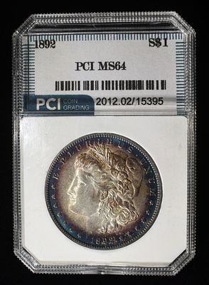 1892 MORGAN DOLLAR CH/GEM BU. BID WITH SILVER CITY AUCTIONS ESTIMATE $1200 - $1400.