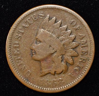 1868 INDIAN CENT VG. CHECK OUT OUR UPCOMING AUCTIONS ESTIMATE $80 - $100.