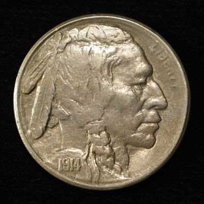 1914-S BUFFALO NICKEL CH AU. CHECK OUT OUR UPCOMING AUCTIONS ESTIMATE $200 - $250.