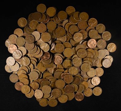 500 WHEAT CENTS. TOP RATED AUCTION HOUSE ESTIMATE $90 - $110.