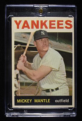 TOPPS #50 MICKEY MANTEL MLB CARD. BID WITH SILVER CITY AUCTIONS ESTIMATE $150 - $200.