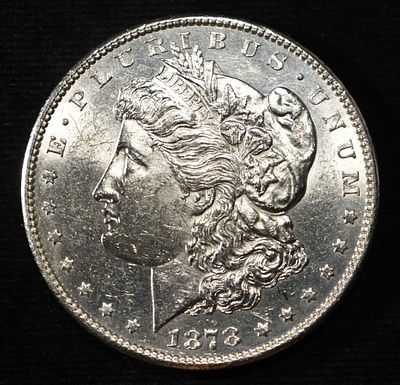 1878-S MORGAN DOLLAR BU. TOP RATED AUCTION HOUSE ESTIMATE $100 - $130.