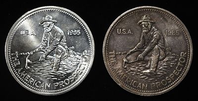 (2) 1 OZ .999 SILVER ENGELHARD PROSPECTOR ROUNDS. WEEKLY COIN & CURRENCY AUCTIONS ESTIMATE $150 