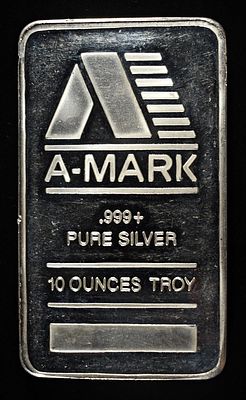 10 OZ .999 SILVER BAR. TOP RATED AUCTION HOUSE ESTIMATE $750 - $850.