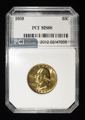 1959 WASHINGTON QUARTER SUPERB GEM+ BU. BID WITH SILVER CITY AUCTIONS ESTIMATE $800 - $1000.