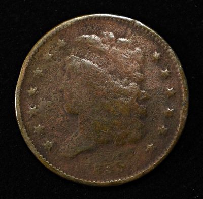 1835 CORONET HEAD HALF CENT. BID WITH SILVER CITY AUCTIONS ESTIMATE $90 - $130.