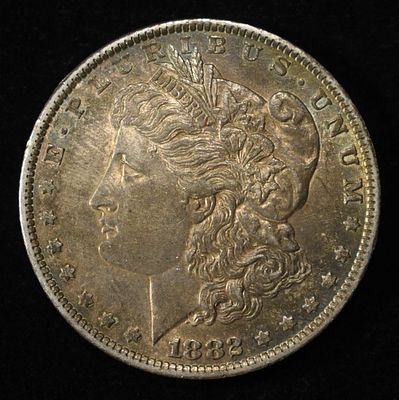 1882-O MORGAN DOLLAR. LEADERS IN ON-LINE AUCTIONS ESTIMATE $100 - $150.