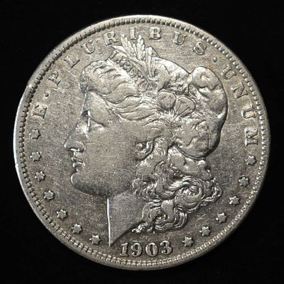 1903-S MORGAN DOLLAR. WEEKLY COIN & CURRENCY AUCTIONS ESTIMATE $430 - $480.
