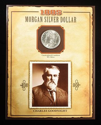 1885 MORGAN DOLLAR. LEADERS IN ON-LINE AUCTIONS ESTIMATE $90 - $130.