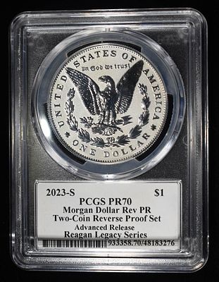 2023-S MORGAN DOLLAR PCGS REV PR-70. ADVANCED RELEASE ESTIMATE $250 - $300.