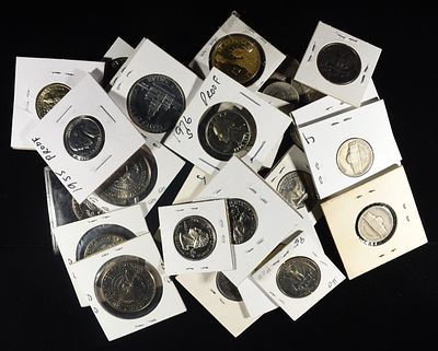 COLLECTORS LOT. JOHN TYLER $1 PROOF, 1981-P SBA, (2) 2005-D & (1) 2005-P SATIN KENNEDY HALF 