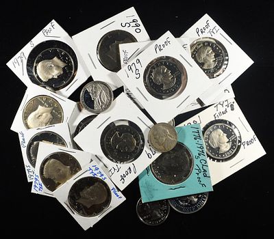 COLLECTORS LOT. (3) 1979-S, (2) 1980-S & (2) 1981-S SBA DOLLARS PROOF, 1976-S, 1977-S, 1978-S 