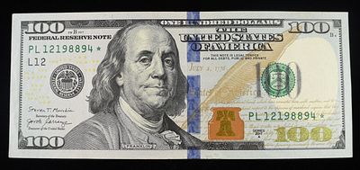 $100 2017A FEDERAL RESERVE NOTE. CHECK OUT OUR UPCOMING AUCTIONS ESTIMATE $200 - $250.
