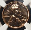 1957 WHEAT CENT NGC PF68RD. CHECK OUT OUR UPCOMING AUCTIONS ESTIMATE $75 - $100.Image - 1