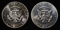 (2) 90% SILVER 1964 KENNEDY HALF DOLLARS PROOF BU. TOP RATED AUCTION HOUSE ESTIMATE $90 - $130.Image - 1