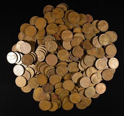 200 "S" MINT WHEAT CENTS. BID WITH SILVER CITY AUCTIONS ESTIMATE $100 - $120.