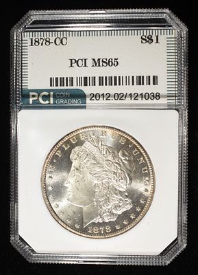 1878-CC MORGAN DOLLAR PCI GEM BU. WEEKLY COIN & CURRENCY AUCTIONS ESTIMATE $900 - $1000.