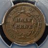 1853 BRAIDED HAIR HALF CENT PCGS XF40. LEADERS IN ON-LINE AUCTIONS ESTIMATE $220 - $270.Image - 1