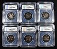 (6)1965 KENNEDY 50C ICG BLACK RUTHENUIM & ROSE AU. BID WITH SILVER CITY AUCTIONS ESTIMATE $230 - Image - 1