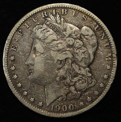 1900-O/CC MORGAN DOLLAR VF. WEEKLY COIN & CURRENCY AUCTIONS ESTIMATE $170 - $200.