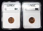 (2) 1955-S WHEAT CENTS NGC MS 66RD. WEEKLY COIN & CURRENCY AUCTIONS ESTIMATE $90 - $130.Image - 1