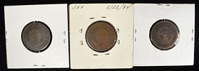 (2) 1864 & (1) 1867 2-CENT PIECES. CHECK OUT OUR UPCOMING AUCTIONS ESTIMATE $90 - $130.Image - 1