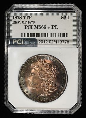 1878 7TF REV OF 78 MORGAN $1 PCI SUPERB GEM BU PL. CHECK OUT OUR UPCOMING AUCTIONS ESTIMATE 