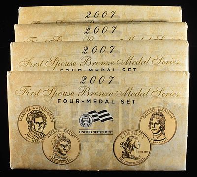 (4) 2007 4-MEDAL SET. CHECK OUT OUR UPCOMING AUCTIONS ESTIMATE $60 - $80.