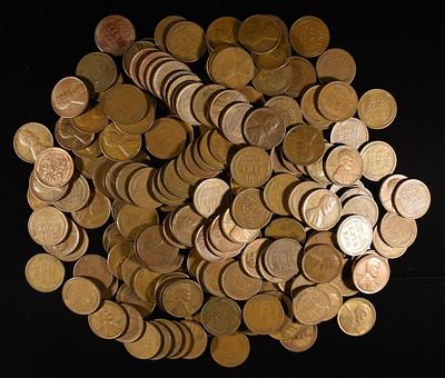 200 "S" MINT WHEAT CENTS. TOP RATED AUCTION HOUSE ESTIMATE $100 - $120.