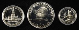 1776-1976 3-COIN PROOF SET. BID WITH SILVER CITY AUCTIONS ESTIMATE $75 - $100.Image - 2
